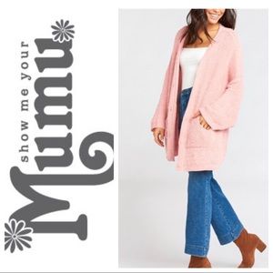 Show Me Your Mumu Easy Cardigan Sweater in Pretty Pink Size Large